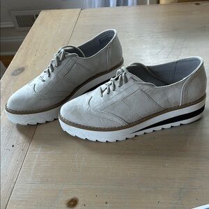Madden Girl Gray Platform Oxfords